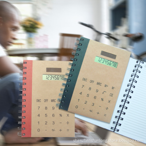 8-Digit Solar Calculator with Notebook